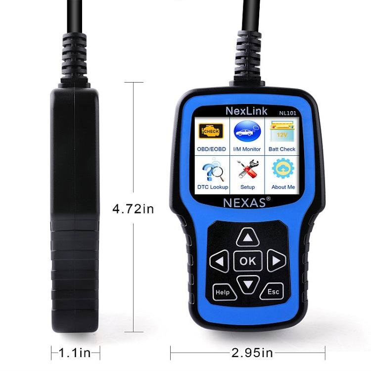 Nexas NL101 Universal OBD2 Scanner Diagnostic Tool & Battery Tester With OBDII - Electronic Test by Nexas | Online Shopping South Africa | PMC Jewellery | Buy Now Pay Later Mobicred