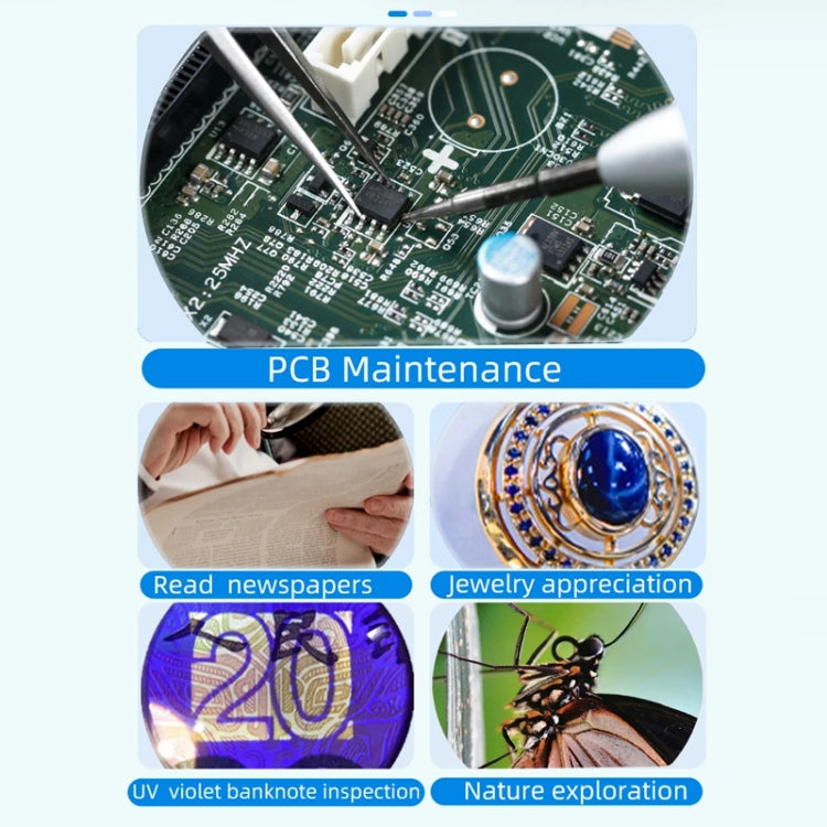 Digital Microscope Handheld High-Definition Electronic Magnifier(Black) - free shipping - PMC TechLife - Order now!