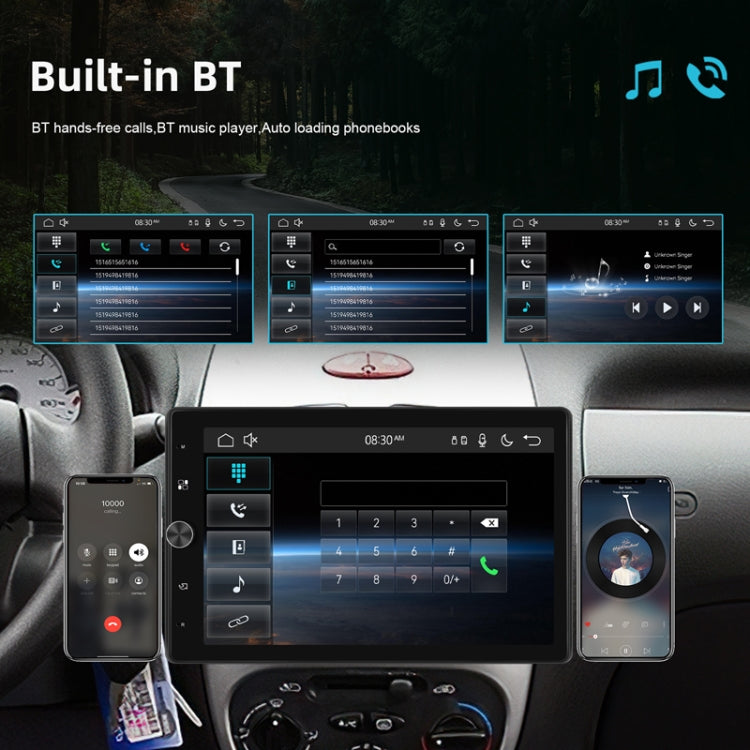 10.4 Inch MP5 Single Butt Vertical Screen Manual Rotation Android Navigation With Wireless Carplay Backup Camera(Standard) - Car MP3 & MP4 & MP5 by PMC TechLife | Online Shopping South Africa | PMC TechLife | Buy Now Pay Later Mobicred