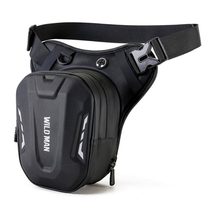 WILD MAN L1 3L Outdoor Motorcycle Riding Hard Shell Waist Bag Sports Cross-body Bag(Black) - Bags & Luggages by WILD MAN | Online Shopping South Africa | PMC Jewellery | Buy Now Pay Later Mobicred