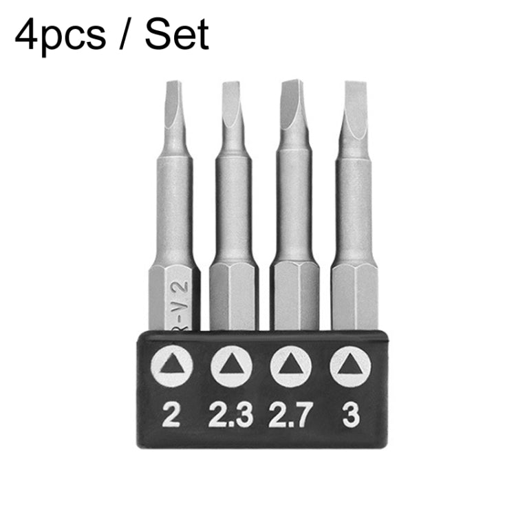 4pcs / Set Triangle Chrome Vanadium Steel Bit Set Appliance Repair Electrical Drill Accessories With Magnetic - Drill & Drill Bits by PMC TechLife | Online Shopping South Africa | PMC TechLife | Buy Now Pay Later Mobicred