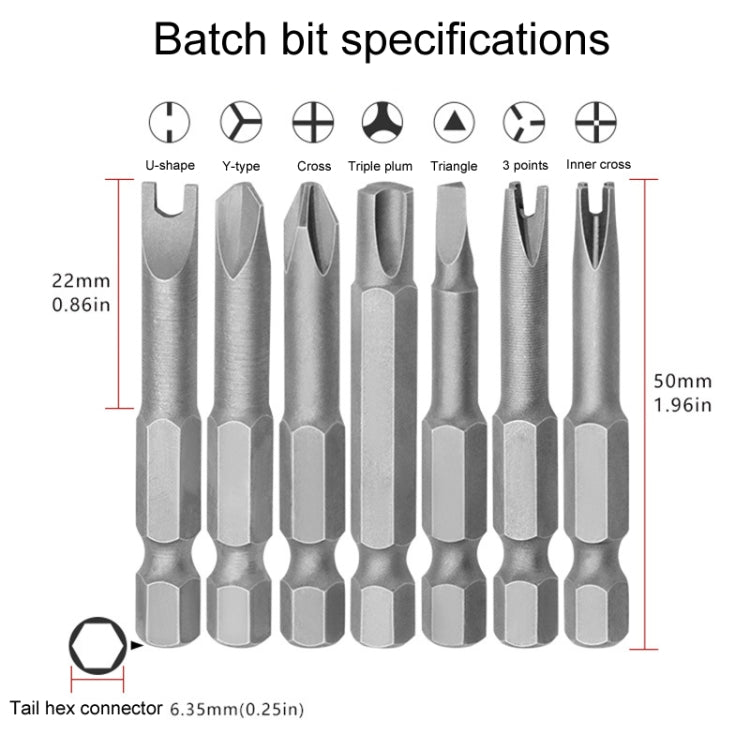 4pcs / Set Triangle Chrome Vanadium Steel Bit Set Appliance Repair Electrical Drill Accessories With Magnetic - Drill & Drill Bits by PMC TechLife | Online Shopping South Africa | PMC TechLife | Buy Now Pay Later Mobicred