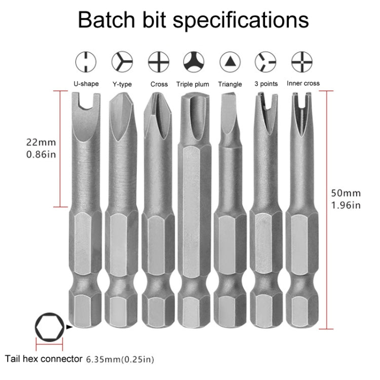 13pcs / Set Profile Bit Chrome Vanadium Steel Bit Set Appliance Repair Electrical Drill Accessories With Magnetic - Drill & Drill Bits by PMC Jewellery | Online Shopping South Africa | PMC Jewellery | Buy Now Pay Later Mobicred