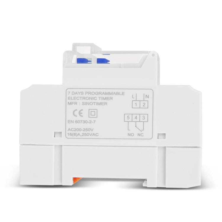 SINOTIMER TM919A-110V 16A Din Rail Mount Digital Timer Switch Microcomputer Weekly Programmable Time Relay Control - Switch by SINOTIMER | Online Shopping South Africa | PMC TechLife | Buy Now Pay Later Mobicred