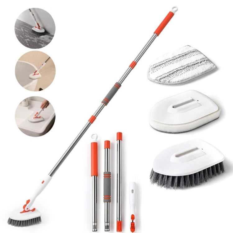 Shower Cleaning Brush With 52 Inch Adjustable Handle Tub Tile Scrubber Brush, Spec: Set 2 - free shipping - PMc TechLife - Order now!