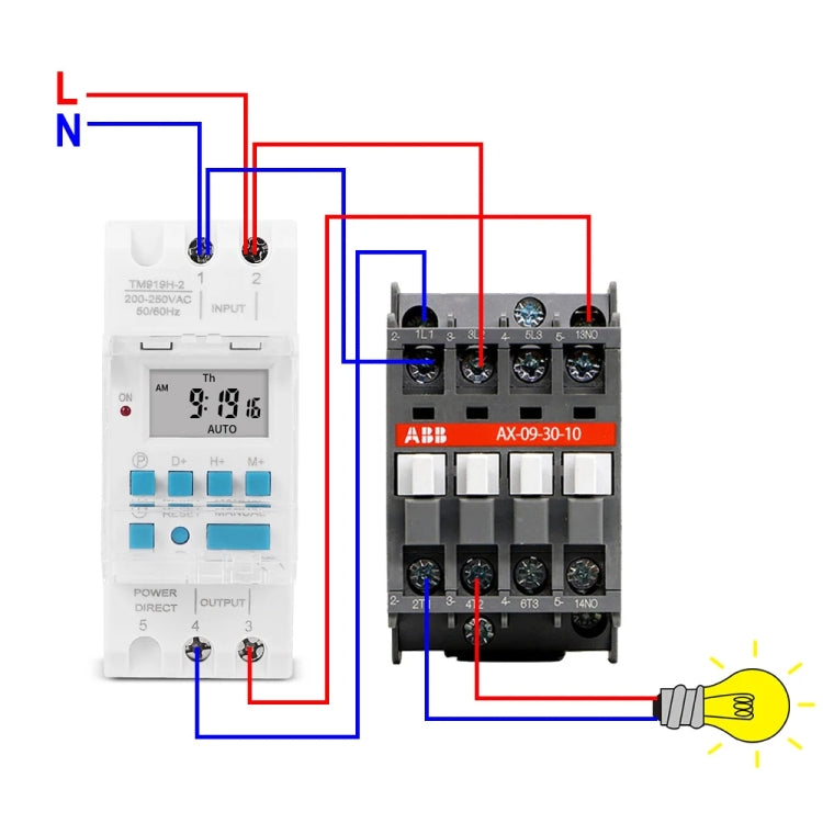 SINOTIMER TM919H-5V 16A DIN Rail 4 Pins Voltage Output Digital Switch Timer Automatic Cycle Timing Controller - Switch by SINOTIMER | Online Shopping South Africa | PMC Jewellery | Buy Now Pay Later Mobicred