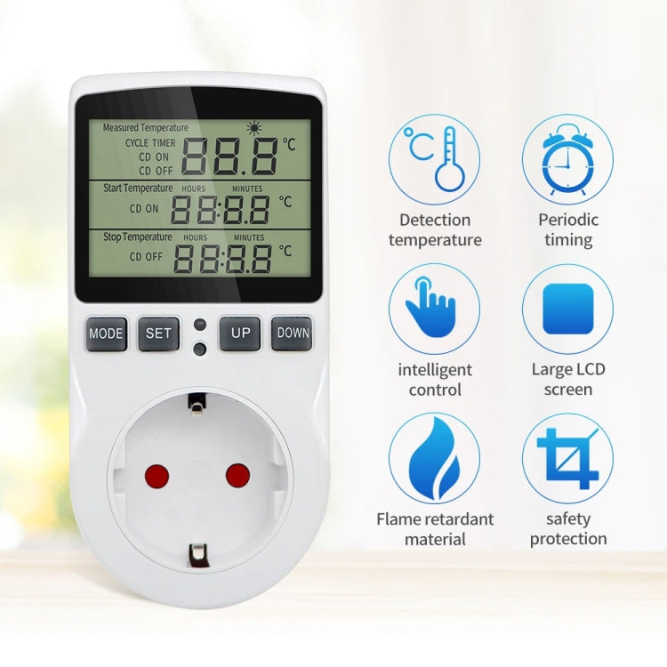 Intelligent Digital Thermostat Countdown Temperature Control Switch Socket Timing Temperature Controller(US) - Smart Socket by PMC Jewellery | Online Shopping South Africa | PMC Jewellery | Buy Now Pay Later Mobicred