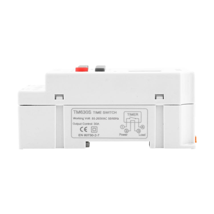 SINOTIMER TM630S-K 85-265V AC 30A Timer Switch 1 Second Interval Weekly Programmable Time Relay - Switch by SINOTIMER | Online Shopping South Africa | PMC Jewellery | Buy Now Pay Later Mobicred