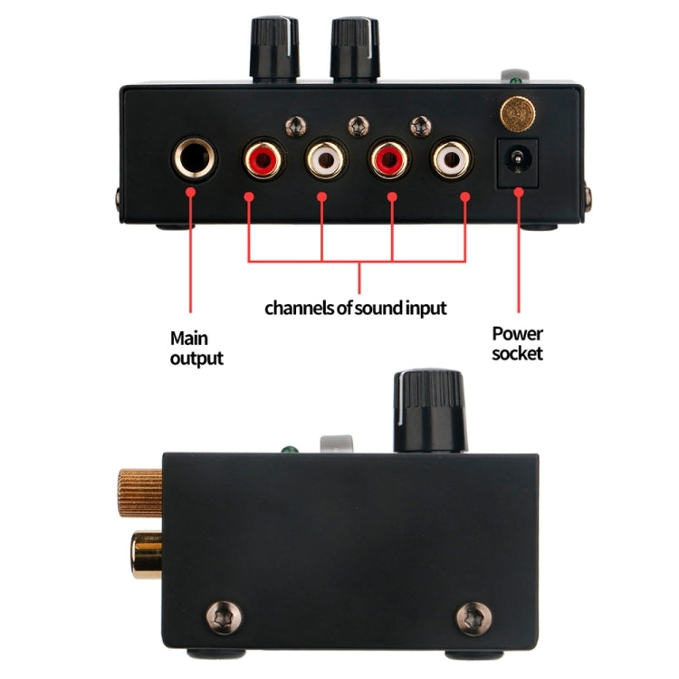 Vinyl Record Player Preamplifier, EU Plug(PP500) -  by PMC TechLife | Online Shopping South Africa | PMC TechLife | Buy Now Pay Later Mobicred