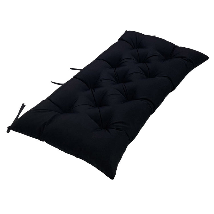 100x50x8cm Outdoor Bench Waterproof Sunscreen Thickened Soft Cushion(Black) - Cushions & Pillows by PMc TechLife | Online Shopping South Africa | PMc TechLife | Buy Now Pay Later Mobicred