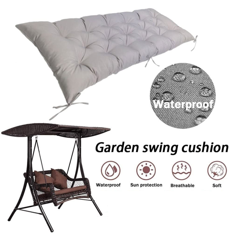 150x50x8cm Outdoor Bench Waterproof Sunscreen Thickened Soft Cushion(Deep Coffee) - Cushions & Pillows by PMc TechLife | Online Shopping South Africa | PMc TechLife | Buy Now Pay Later Mobicred