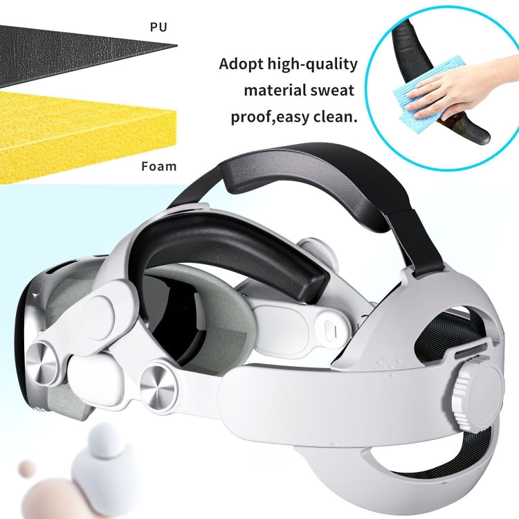 For Apple Vision Pro VR Headset Replaceable Elite Strap Comfort Adjustable Headband - VR Accessories by PMC TechLife | Online Shopping South Africa | PMC TechLife | Buy Now Pay Later Mobicred