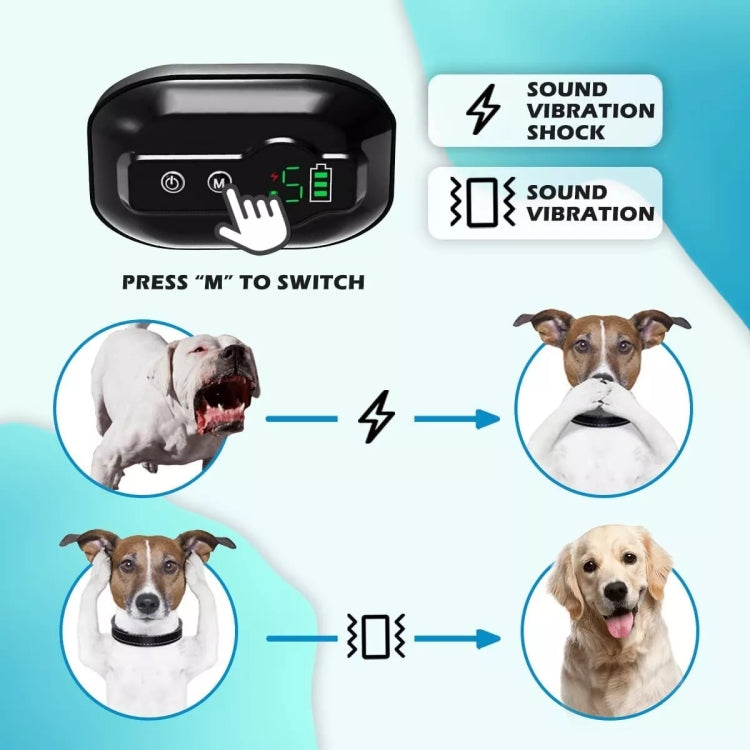 Anti-False Triggering Dog Bark Collar Waterproof Bark Stopper with 5 Adjustable Sensitivity(White) - Training Aids by PMC TechLife | Online Shopping South Africa | PMC TechLife | Buy Now Pay Later Mobicred