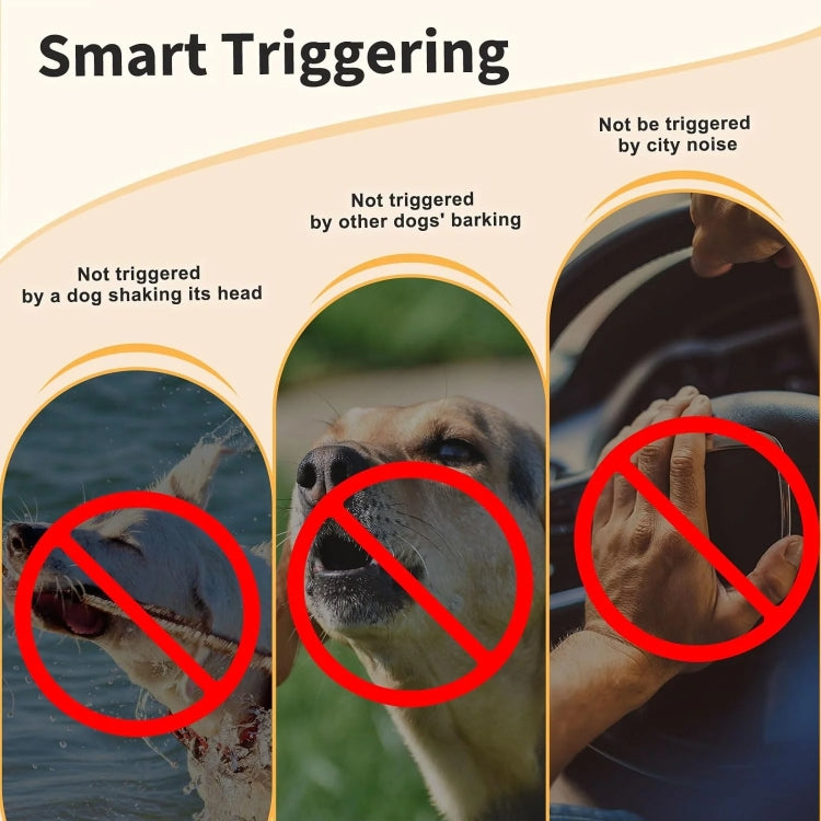 Anti-False Triggering Dog Bark Collar Waterproof Bark Stopper with 5 Adjustable Sensitivity(White) - Training Aids by PMC TechLife | Online Shopping South Africa | PMC TechLife | Buy Now Pay Later Mobicred