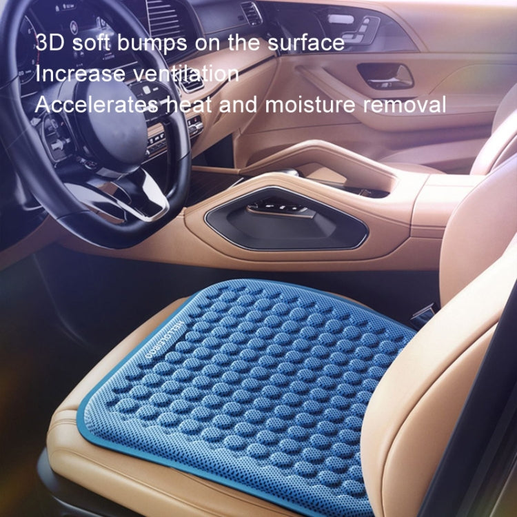 HELLOLEIBOO Car Gel Ice Cushion Four Seasons Universal Breathable Seat Cushion, Color: Cushion+Backrest Double Layer Black - Seat Accessories by HELLOLEIBOO | Online Shopping South Africa | PMC Jewellery | Buy Now Pay Later Mobicred