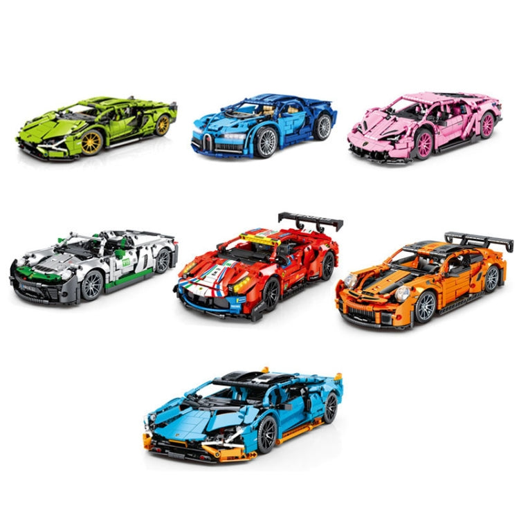 SEMBO 701945 1:14 Sports Racing Car Model Building Blocks Puzzle Assembly Children Toy - Building Blocks by SEMBO | Online Shopping South Africa | PMC Jewellery | Buy Now Pay Later Mobicred