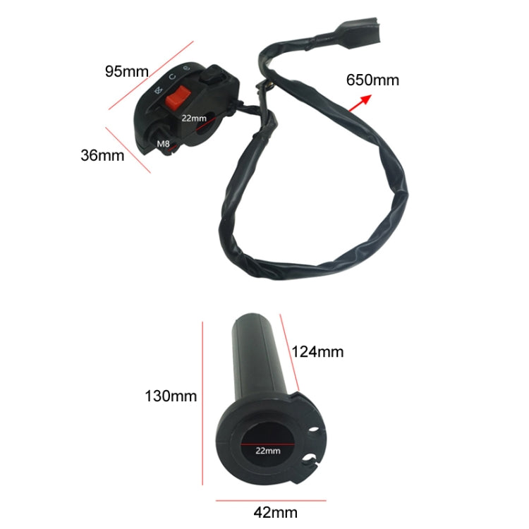 For Kawasaki Motorcycle Combination Handlebar Start Stop Switch - Electrical System by PMC TechLife | Online Shopping South Africa | PMC TechLife | Buy Now Pay Later Mobicred