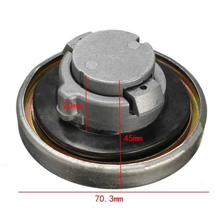 Suitable for Honda CA250 Motorcycle Modified Fuel Tank Cap(Silver) - Theft Protection by PMC TechLife | Online Shopping South Africa | PMC TechLife | Buy Now Pay Later Mobicred