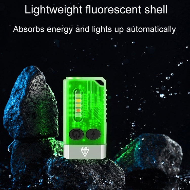 V10 Portable Keychain Light USB Rechargeable Bright Mini Flashlight(White) - Mini Flashlight by PMc TechLife | Online Shopping South Africa | PMc TechLife | Buy Now Pay Later Mobicred