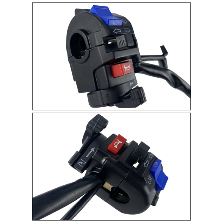 For Storm Taizi 150 Motorcycle Left And Right Handlebar Switch Assembly(Silver) - Grips by PMC TechLife | Online Shopping South Africa | PMC TechLife | Buy Now Pay Later Mobicred