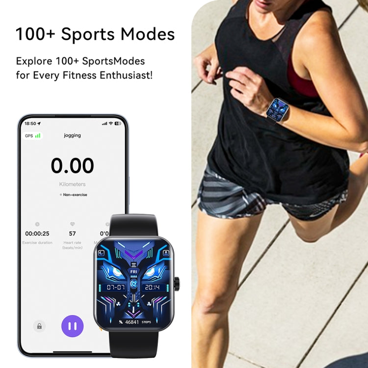 F16 2.0-inch IP67 Waterproof Health Monitoring Bluetooth Call Smart Watch(Grey) - Smart Watches by PMC TechLife | Online Shopping South Africa | PMC TechLife | Buy Now Pay Later Mobicred