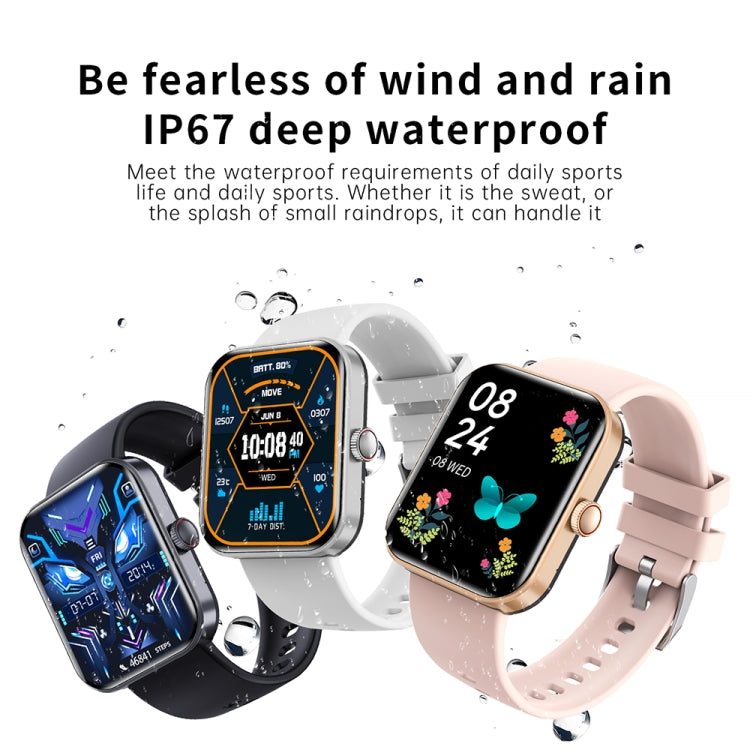 F16 2.0-inch IP67 Waterproof Health Monitoring Bluetooth Call Smart Watch(Grey) - Smart Watches by PMC TechLife | Online Shopping South Africa | PMC TechLife | Buy Now Pay Later Mobicred