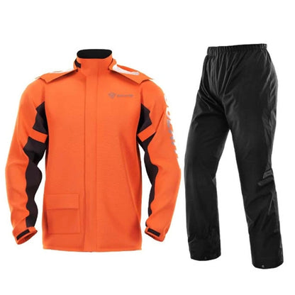 SULAITE Outdoor Motorcycle Riding Full Body Split Raincoat Suit, Size: L(Orange) - Raincoat by SULAITE | Online Shopping South Africa | PMC Jewellery | Buy Now Pay Later Mobicred