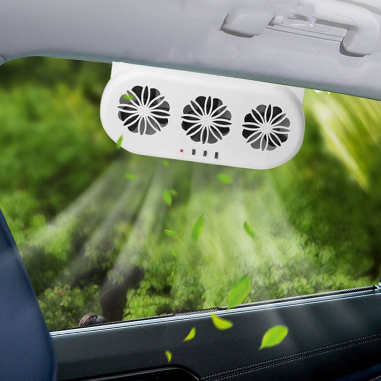 USB Plug-In Car Window Exhaust Fan Car Air Circulation Cooling Ventilation Fan, Color: Solar White - Heating & Fans by PMC Jewellery | Online Shopping South Africa | PMC Jewellery | Buy Now Pay Later Mobicred