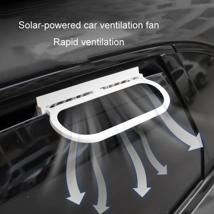 USB Plug-In Car Window Exhaust Fan Car Air Circulation Cooling Ventilation Fan, Color: Solar White - Heating & Fans by PMC Jewellery | Online Shopping South Africa | PMC Jewellery | Buy Now Pay Later Mobicred