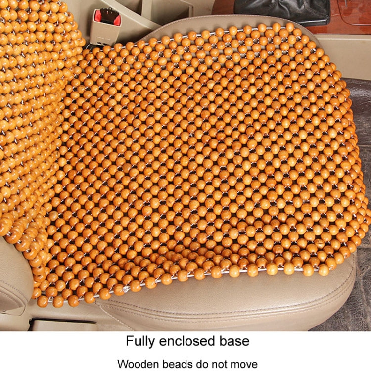 Car Wood Beaded Cushion Universal Car Seat Cover Summer Interior Supply(Red) - Seat Accessories by PMC Jewellery | Online Shopping South Africa | PMC Jewellery | Buy Now Pay Later Mobicred