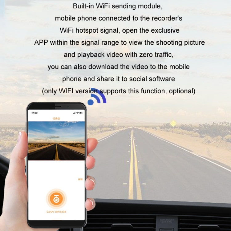 Android ADAS HD Night Vision 1080P USB Driving Recorder, Model: Single Lens(No Card) - Car DVRs by PMC TechLife | Online Shopping South Africa | PMC TechLife | Buy Now Pay Later Mobicred