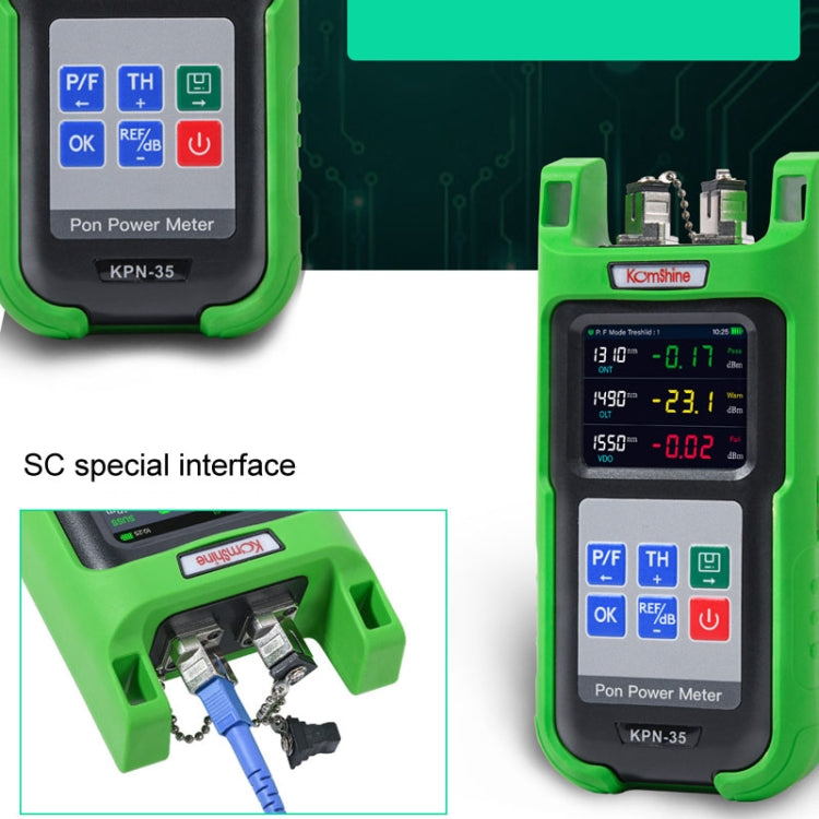 Komshine KPN-35 High Precision PON Optical Power Meter 1310/1490/1550nm Fiber Tester(SC/APC Interface) - Fiber Optic Test Pen by Komshine | Online Shopping South Africa | PMC Jewellery | Buy Now Pay Later Mobicred