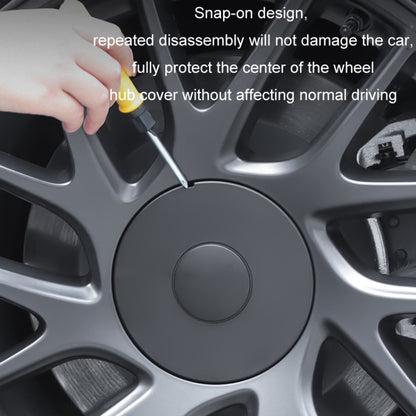 For 2024 Tesla Model 3 4pcs /Set Wheel Center Cover Modification Accessories(Original Car Color) - Wheels Tires & Parts by PMC Jewellery | Online Shopping South Africa | PMC Jewellery | Buy Now Pay Later Mobicred