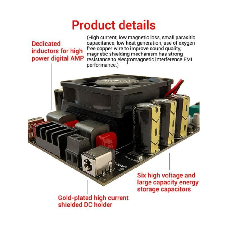 HIFI Dual-Channel High-Power TPA3255 Digital Amplifier Board(Split Type) - Breadboard / Amplifier Board by PMC TechLife | Online Shopping South Africa | PMC TechLife | Buy Now Pay Later Mobicred