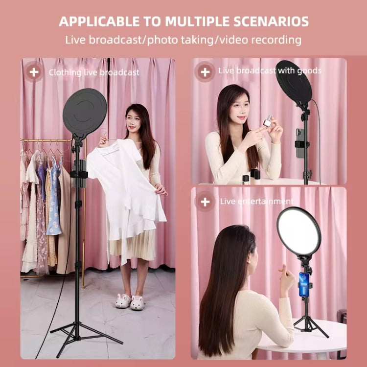 12.6 Inch Full-Screen Selfie Ring Light Tripod Set For Live Stream, Spec: 210cm Overhead Shot - Selfie Light by PMC Jewellery | Online Shopping South Africa | PMC Jewellery | Buy Now Pay Later Mobicred