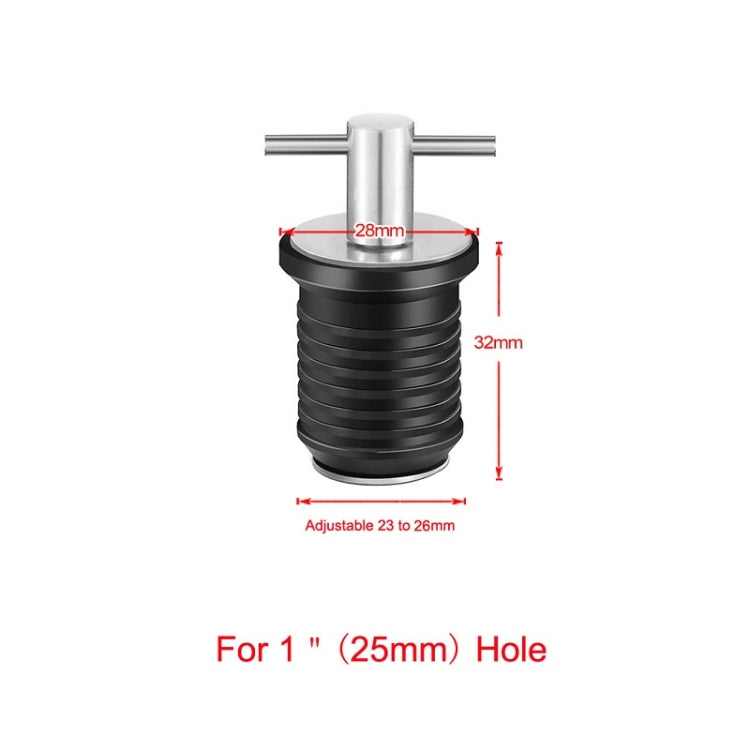 Marine Motorboat Deck Cross Drain Plug Screw, Size: Stainless Steel For 25mm - Marine Accessories & Parts by PMC Jewellery | Online Shopping South Africa | PMC Jewellery | Buy Now Pay Later Mobicred