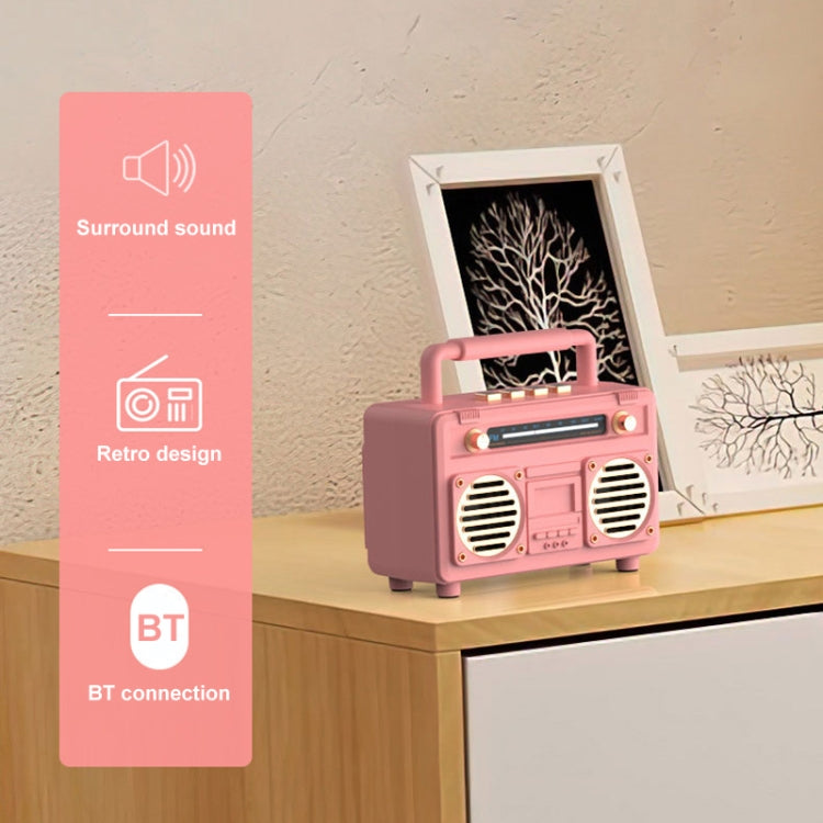 BT21 Retro USB Flash Drive FM Radio Wireless Bluetooth Speaker, Color: Rosewood - Desktop Speaker by PMC Jewellery | Online Shopping South Africa | PMC Jewellery | Buy Now Pay Later Mobicred