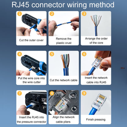 3U 100pcs / Can JINGHUA S688 Gigabit Transport Cabling Extruded Super Cat6 Dual Shield RJ45 8P8C Connector - Lan Cable and Tools by JINGHUA | Online Shopping South Africa | PMC Jewellery | Buy Now Pay Later Mobicred