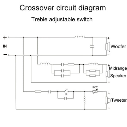 3505B High Medium And Low 3-Way Audio Crossover Stage Speaker Divider - Audio Crossover by PMC Jewellery | Online Shopping South Africa | PMC Jewellery | Buy Now Pay Later Mobicred