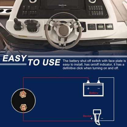 RV Yacht Anti-leakage Battery Power Main Switch Without Accessories - Car Switches by PMC Jewellery | Online Shopping South Africa | PMC Jewellery | Buy Now Pay Later Mobicred