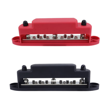 M6 3-post 10-way RV Yacht Short-circuit Proof Base DC Busbar, Color: Red+Black 1pair - Fuse by PMC Jewellery | Online Shopping South Africa | PMC Jewellery | Buy Now Pay Later Mobicred