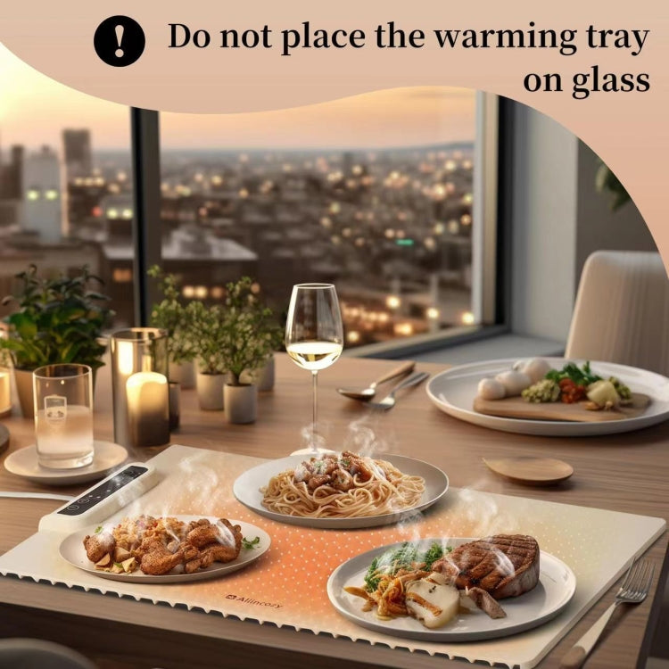 240W Electric Warming Tray Food Warmer with Adjustable Temperature, Timed Close UK Plug - free shipping - PMC TechLife - Order now!