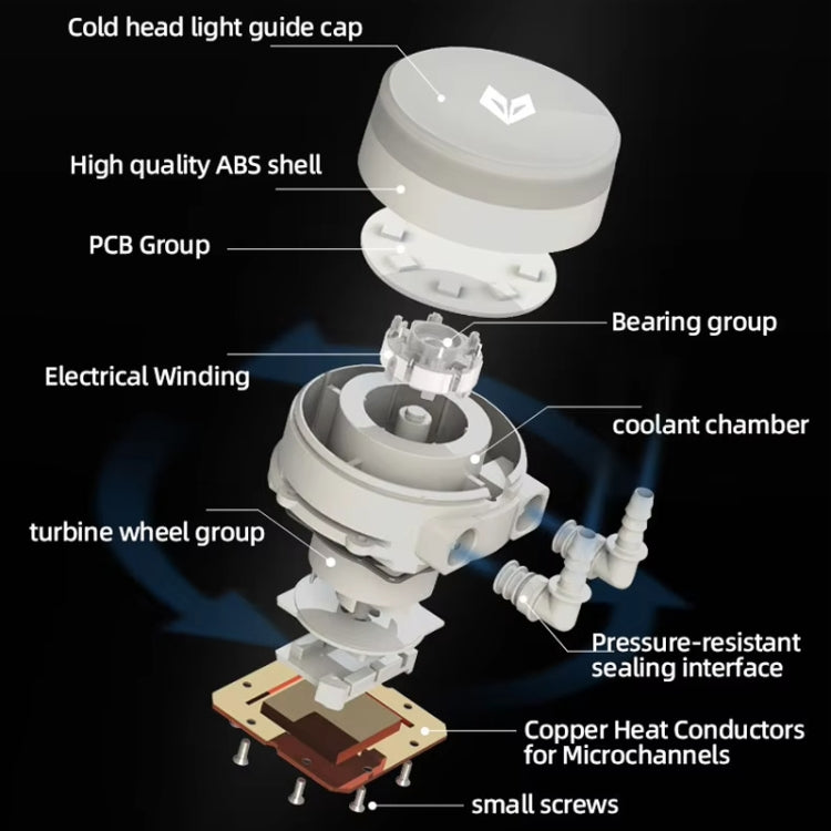 COOLMOON AS360 Magic Diamond Edition Computer Cooler ARGB Water Cooling Light Integrated CPU Radiator(Black) - free shipping - PMC Jewellery - Order now!