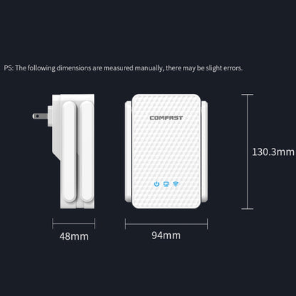 COMFAST CF-XR185 3000Mbps WiFi6 Dual Band Signal Amplifier Gigabit WAN/LAN Port UK Plug - Broadband Amplifiers by COMFAST | Online Shopping South Africa | PMC Jewellery | Buy Now Pay Later Mobicred