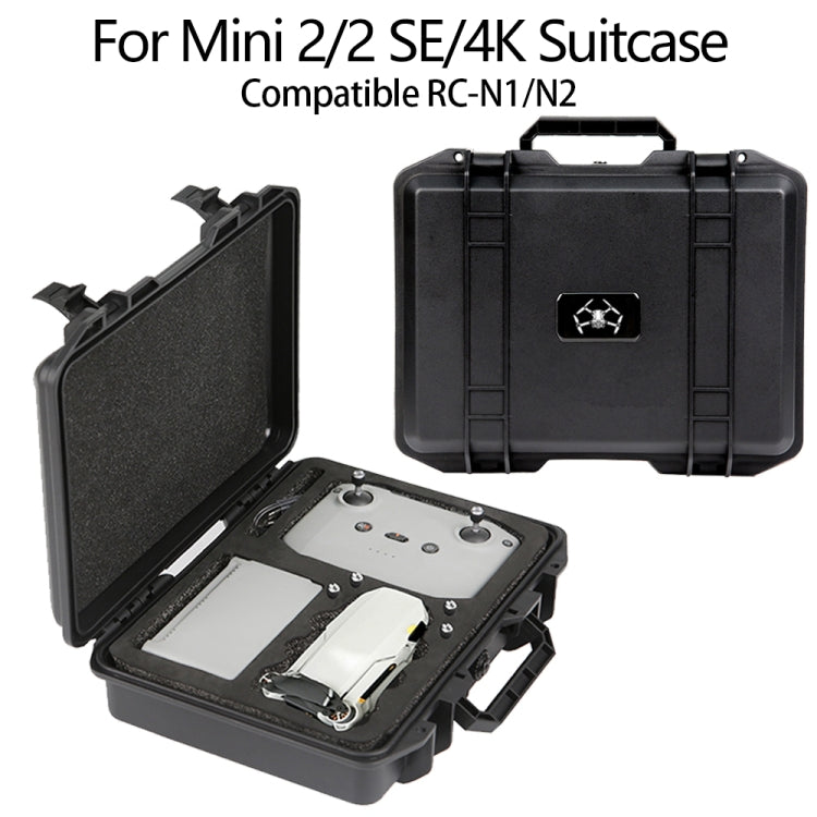 For DJI Mini 4K / Mini 2 SE / Mini 2 Suitcase Explosion-Proof Box Compatible With RC-N1 / N2(Black) - free shipping - PMC TechLife - Order now!