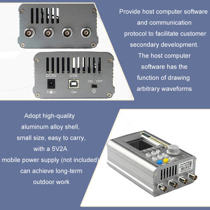 JUNTEK Programmable Dual-Channel DDS Function Arbitrary Waveform Signal Generator, Frequency: 15MHz(UK Plug) - Other Tester Tool by PMC Jewellery | Online Shopping South Africa | PMC Jewellery | Buy Now Pay Later Mobicred