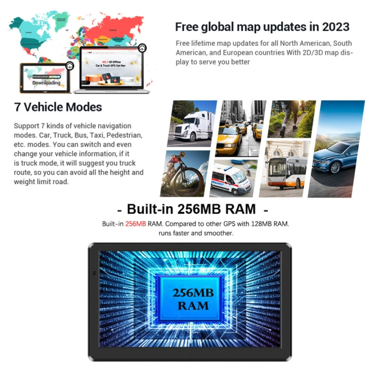 9 Inch 8G/256M Car GPS Navigator With Large Screen Capacitive Bluetooth Map, Area: Europe Map - Car MP3 & MP4 & MP5 by PMC Jewellery | Online Shopping South Africa | PMC Jewellery | Buy Now Pay Later Mobicred