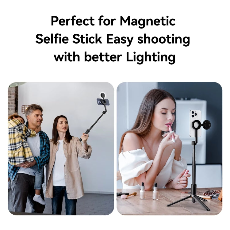 TELESIN Magnetic Selfie Light Rechargeable Reversible Design Fill Light - Selfie Light by TELESIN | Online Shopping South Africa | PMC Jewellery | Buy Now Pay Later Mobicred