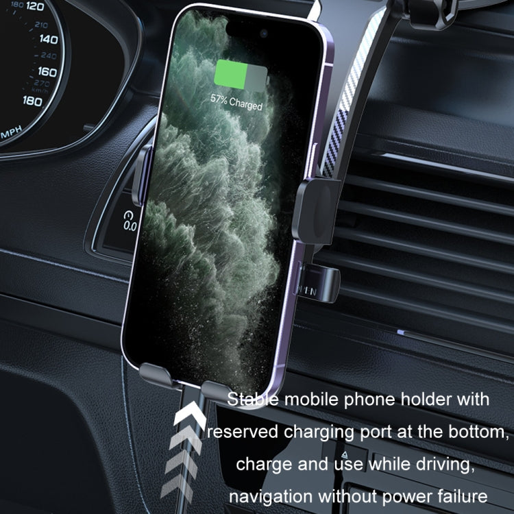 Car Suction Cup Dashboard Automatic Lock Mobile Phone Holder, Style: Glossy Waterfall Base - Car Holders by PMC Jewellery | Online Shopping South Africa | PMC Jewellery | Buy Now Pay Later Mobicred