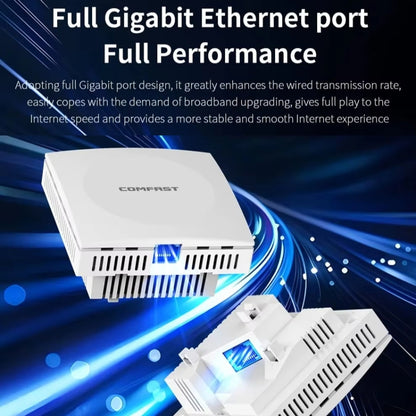 COMFAST CF-E591AX 1500Mbps Dual-Band WiFi6 In-Wall AP Supports 48V POE Power Supply - Wireless Routers by COMFAST | Online Shopping South Africa | PMC Jewellery | Buy Now Pay Later Mobicred